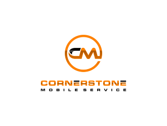 Cornerstone Mobile Service logo design by haidar