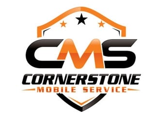 Cornerstone Mobile Service logo design by logoguy