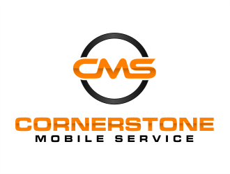 Cornerstone Mobile Service logo design by evdesign