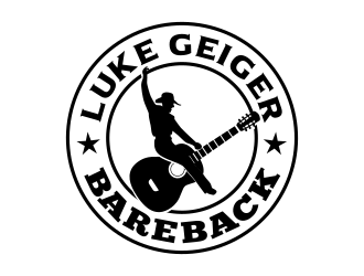 LUKE GEIGER BAREBACK logo design by Dakon