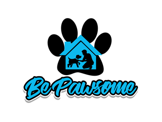 Be Pawsome logo design by kunejo
