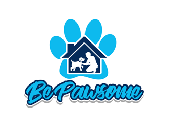 Be Pawsome logo design by kunejo