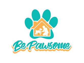 Be Pawsome logo design by kunejo