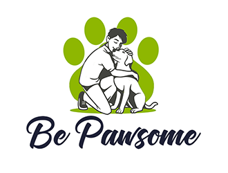 Be Pawsome logo design by Optimus