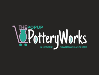 The PotteryWorks logo design by done