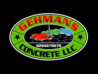 Gehmans Concrete LLC logo design by DreamLogoDesign