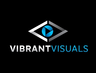Vibrant Visuals logo design by REDCROW
