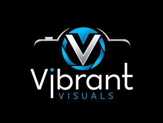 Vibrant Visuals logo design by REDCROW