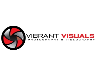 Vibrant Visuals logo design by Erasedink