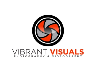 Vibrant Visuals logo design by Erasedink