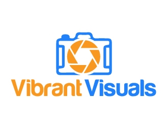 Vibrant Visuals logo design by ElonStark
