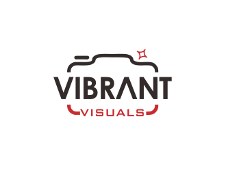 Vibrant Visuals logo design by YONK
