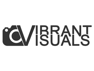 Vibrant Visuals logo design by Compac