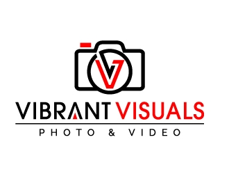 Vibrant Visuals logo design by jaize