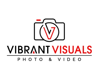 Vibrant Visuals logo design by jaize