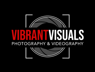 Vibrant Visuals logo design by kunejo