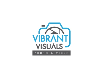 Vibrant Visuals logo design by zakdesign700