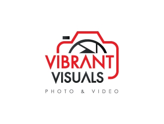 Vibrant Visuals logo design by zakdesign700