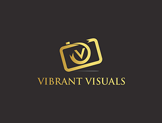 Vibrant Visuals logo design by enzidesign