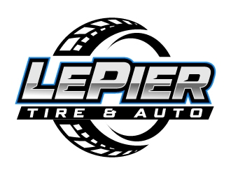LePier Tire & Auto logo design by Andrei P