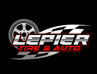 LePier Tire & Auto logo design by THOR_
