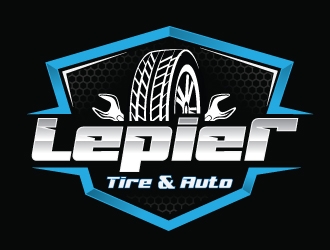 LePier Tire & Auto logo design by Upoops