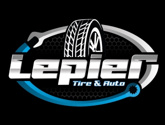 LePier Tire & Auto logo design by Upoops