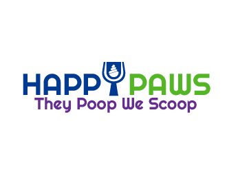 Happy Paws They Poop We Scoop logo design by justin_ezra