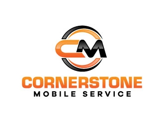 Cornerstone Mobile Service logo design by KDesigns