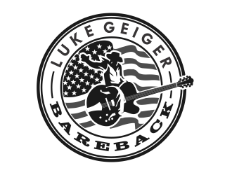 LUKE GEIGER BAREBACK logo design by Cekot_Art