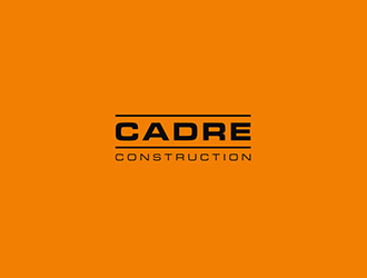 Cadre Construction logo design by blackcane
