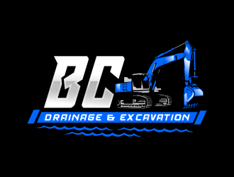 BC DRAINAGE & EXCAVATION logo design by Oodea