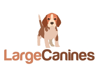 Large Canines logo design by ElonStark