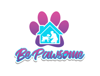 Be Pawsome logo design by kunejo
