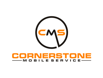 Cornerstone Mobile Service logo design by nurul_rizkon