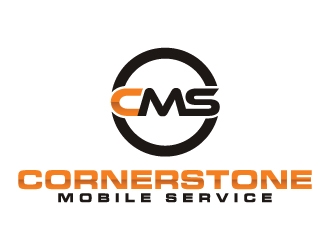 Cornerstone Mobile Service logo design by JudynGraff