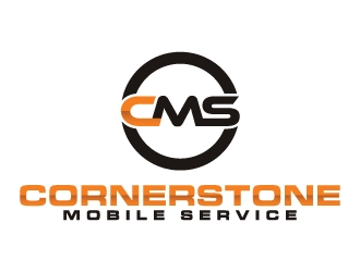Cornerstone Mobile Service logo design by JudynGraff