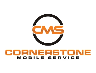 Cornerstone Mobile Service logo design by JudynGraff