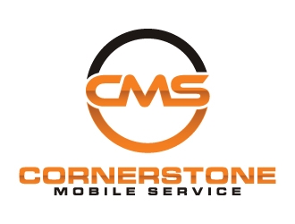 Cornerstone Mobile Service logo design by JudynGraff