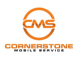 Cornerstone Mobile Service logo design by JudynGraff