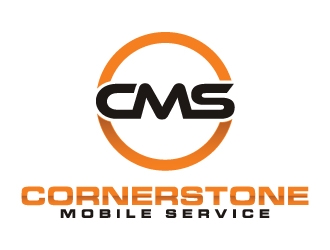 Cornerstone Mobile Service logo design by JudynGraff