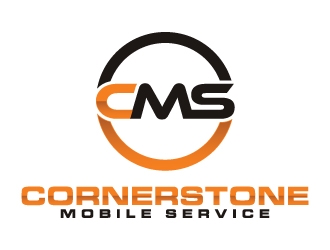 Cornerstone Mobile Service logo design by JudynGraff