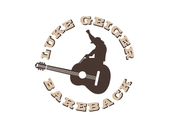 LUKE GEIGER BAREBACK logo design by cybil