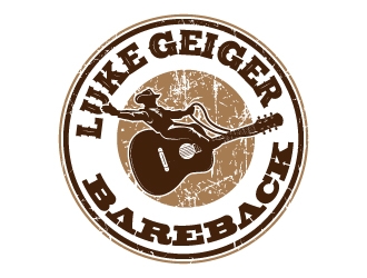 LUKE GEIGER BAREBACK logo design by jaize