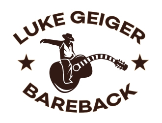 LUKE GEIGER BAREBACK logo design by Boooool