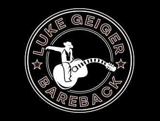 LUKE GEIGER BAREBACK logo design by Boooool