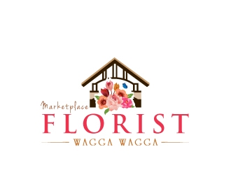 Marketplace Florist, Wagga Wagga logo design by tec343