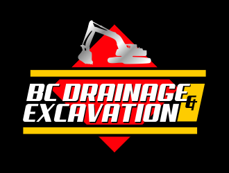 BC DRAINAGE & EXCAVATION logo design by hitman47