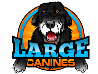 Large Canines logo design by THOR_