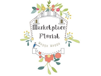 Marketplace Florist, Wagga Wagga logo design by not2shabby